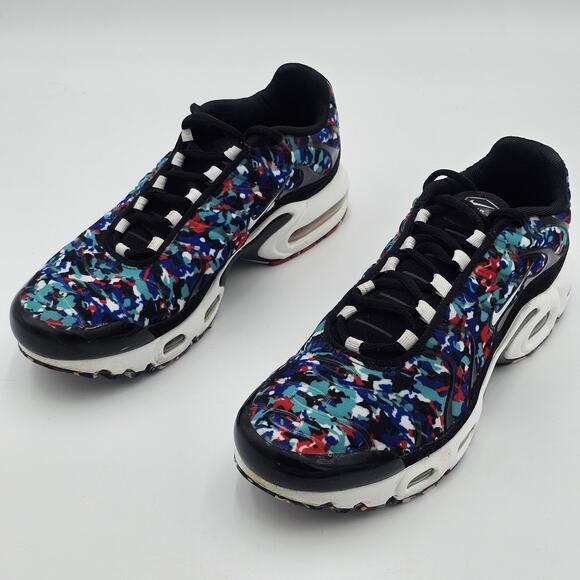 Nike Air Max Plus Black/White/Hyper Blue CU4623-001 Size 6.5Y Womens 8 - Picture 3 of 12